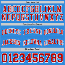 Load image into Gallery viewer, Custom Reversible Red White-Powder Blue Double Side Sublimation Basketball Suit Jersey