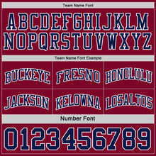 Load image into Gallery viewer, Custom Reversible Maroon Navy-White Double Side Sublimation Basketball Suit Jersey