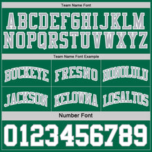 Load image into Gallery viewer, Custom Reversible Kelly Green White-Gray Double Side Sublimation Basketball Suit Jersey