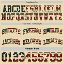 Load image into Gallery viewer, Custom Reversible Olive Vintage USA Flag Cream-Red Double Side Salute To Service Sublimation Basketball Suit Jersey