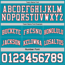 Load image into Gallery viewer, Custom Reversible Teal White-Red Double Side Sublimation Basketball Suit Jersey