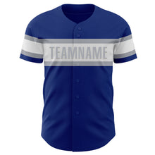 Load image into Gallery viewer, Custom Royal White-Gray Authentic Baseball Jersey
