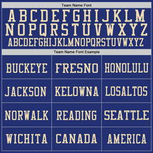 Load image into Gallery viewer, Custom Royal Vintage USA Flag Cream-Red Mesh Authentic Throwback Football Jersey