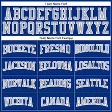 Load image into Gallery viewer, Custom Royal Gray-White Authentic Football Jersey