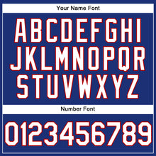 Load image into Gallery viewer, Custom Stitched Royal White-Red Sports Pullover Sweatshirt Hoodie