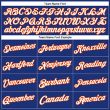 Load image into Gallery viewer, Custom Stitched Royal White-Orange Sports Pullover Sweatshirt Hoodie