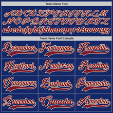 Load image into Gallery viewer, Custom Royal Crimson-Cream Hockey Lace Neck Jersey