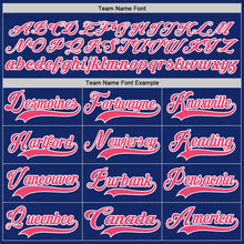 Load image into Gallery viewer, Custom Royal Neon Pink-White Hockey Lace Neck Jersey