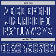 Load image into Gallery viewer, Custom Royal White Mesh Authentic Throwback Football Jersey