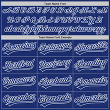 Load image into Gallery viewer, Custom Royal White Authentic Throwback Baseball Jersey