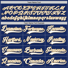 Load image into Gallery viewer, Custom Royal White-Old Gold Hockey Jersey