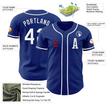Load image into Gallery viewer, Custom Royal White-Red Authentic Baseball Jersey