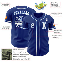 Load image into Gallery viewer, Custom Royal White-Light Blue Authentic Baseball Jersey