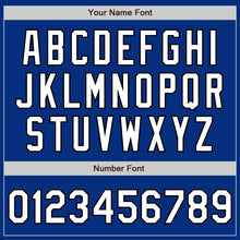 Load image into Gallery viewer, Custom Royal White-Black Authentic Baseball Jersey