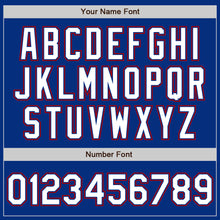 Load image into Gallery viewer, Custom Royal White-Red Authentic Baseball Jersey