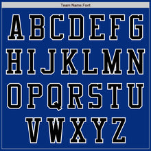 Load image into Gallery viewer, Custom Royal Black-White Authentic Baseball Jersey