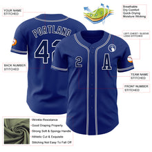Load image into Gallery viewer, Custom Royal Navy-White Authentic Baseball Jersey