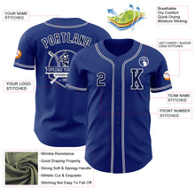 Load image into Gallery viewer, Custom Royal Navy-White Authentic Baseball Jersey