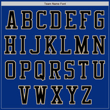 Load image into Gallery viewer, Custom Royal Black-City Cream Authentic Baseball Jersey