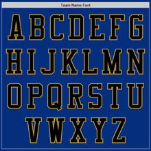 Load image into Gallery viewer, Custom Royal Black-Old Gold Authentic Baseball Jersey