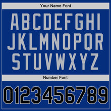 Load image into Gallery viewer, Custom Royal Black-Gray Authentic Throwback Basketball Jersey