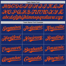 Load image into Gallery viewer, Custom Royal Orange Authentic Baseball Jersey