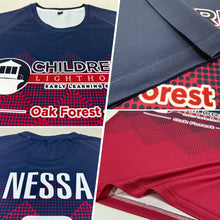 Load image into Gallery viewer, Custom Navy White-Crimson Sublimation Soccer Uniform Jersey