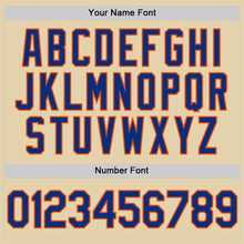 Load image into Gallery viewer, Custom Sand Royal-Orange Authentic Baseball Jersey