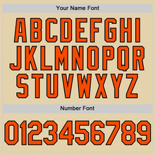 Load image into Gallery viewer, Custom Sand Orange-Black Authentic Baseball Jersey