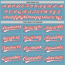 Load image into Gallery viewer, Custom Shadow Blue White-Red Authentic Baseball Jersey