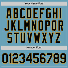 Load image into Gallery viewer, Custom Shadow Blue Black-Old Gold Authentic Baseball Jersey