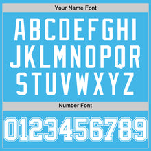 Load image into Gallery viewer, Custom Sky Blue White Authentic Basketball Jersey