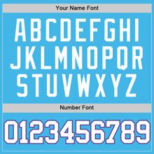 Load image into Gallery viewer, Custom Sky Blue White-Purple Authentic Basketball Jersey