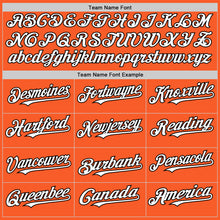 Load image into Gallery viewer, Custom Orange White-Black Authentic Sleeveless Baseball Jersey