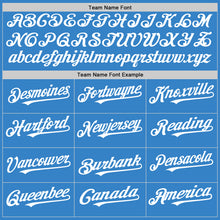 Load image into Gallery viewer, Custom Powder Blue White Authentic Sleeveless Baseball Jersey