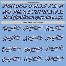 Load image into Gallery viewer, Custom Light Blue Navy-White Authentic Sleeveless Baseball Jersey