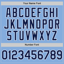 Load image into Gallery viewer, Custom Light Blue Navy-White Authentic Sleeveless Baseball Jersey