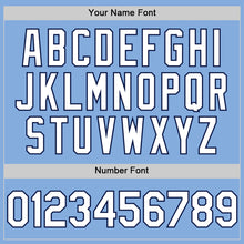 Load image into Gallery viewer, Custom Light Blue White-Navy Authentic Sleeveless Baseball Jersey