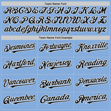 Load image into Gallery viewer, Custom Light Blue Black-White Authentic Sleeveless Baseball Jersey