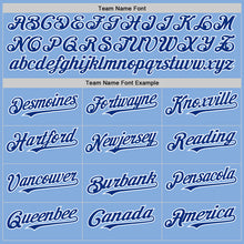 Load image into Gallery viewer, Custom Light Blue Royal-White Authentic Sleeveless Baseball Jersey