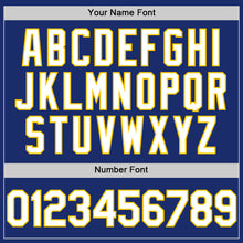 Load image into Gallery viewer, Custom Royal White-Yellow Authentic Sleeveless Baseball Jersey