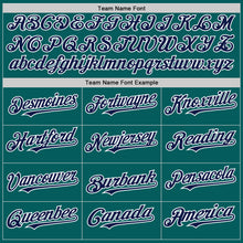 Load image into Gallery viewer, Custom Teal Navy-White Authentic Sleeveless Baseball Jersey