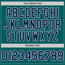 Load image into Gallery viewer, Custom Teal Navy-White Authentic Sleeveless Baseball Jersey