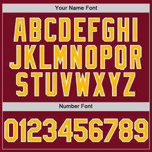 Load image into Gallery viewer, Custom Crimson Gold-White Authentic Sleeveless Baseball Jersey