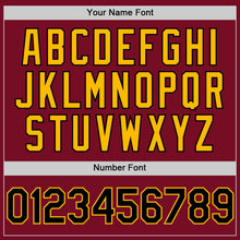 Load image into Gallery viewer, Custom Crimson Black-Gold Authentic Sleeveless Baseball Jersey