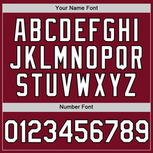 Load image into Gallery viewer, Custom Crimson White-Black Authentic Sleeveless Baseball Jersey