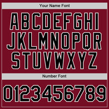 Load image into Gallery viewer, Custom Crimson Black-White Authentic Sleeveless Baseball Jersey