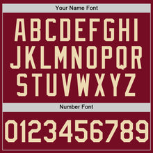 Load image into Gallery viewer, Custom Crimson Cream Authentic Sleeveless Baseball Jersey