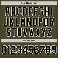 Load image into Gallery viewer, Custom Olive Black-White Authentic Sleeveless Salute To Service Baseball Jersey