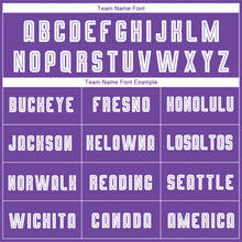 Load image into Gallery viewer, Custom Purple White-Black Sublimation Fade Fashion Soccer Uniform Jersey